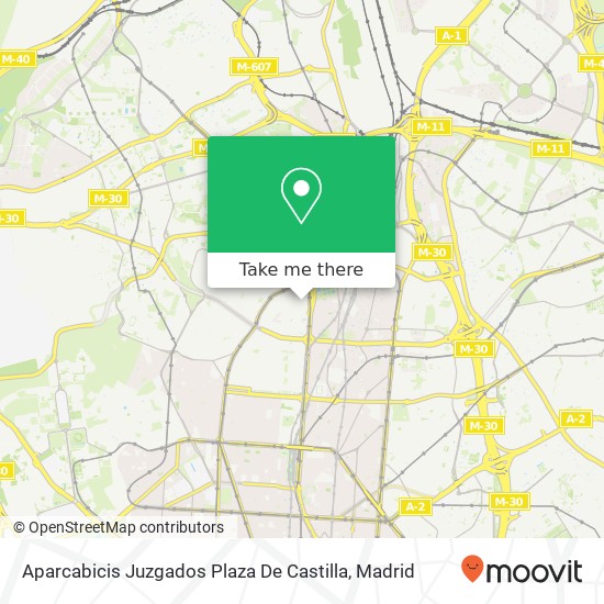 Aparcabicis Juzgados Plaza De Castilla map