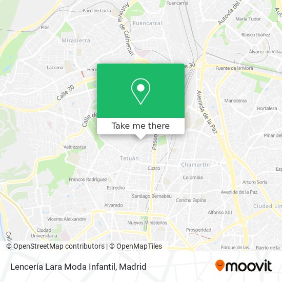 Lencería Lara Moda Infantil map