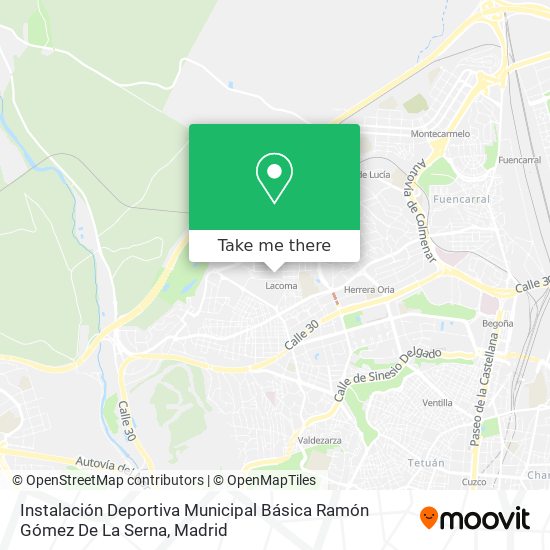 Instalación Deportiva Municipal Básica Ramón Gómez De La Serna map