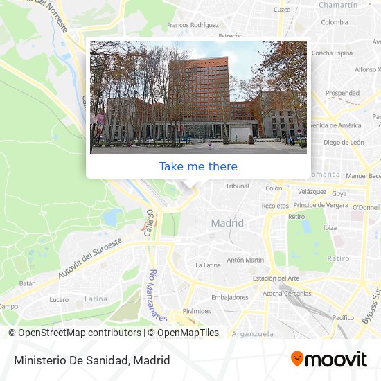 Ministerio De Sanidad map