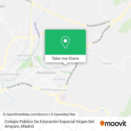 mapa Colegio Público De Educación Especial Virgen Del Amparo