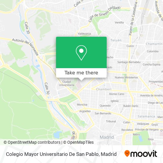 Colegio Mayor Universitario De San Pablo map