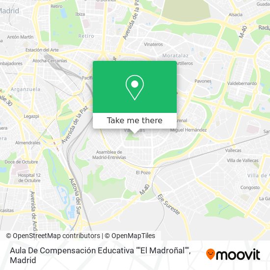 Aula De Compensación Educativa ""El Madroñal"" map