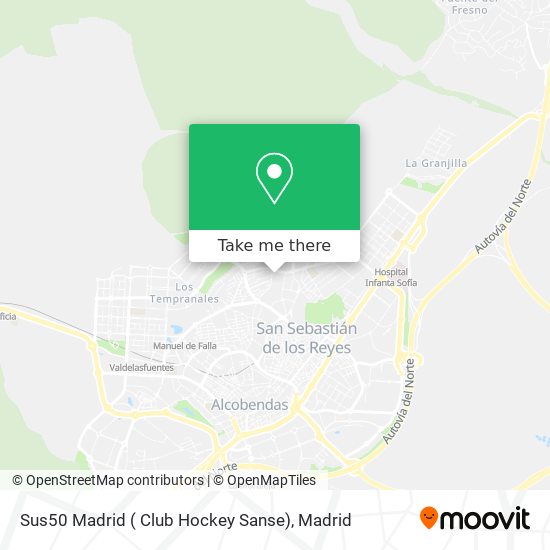 Sus50 Madrid ( Club Hockey Sanse) map