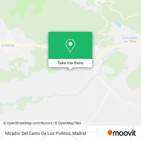 Mirador Del Canto De Los Pollitos map