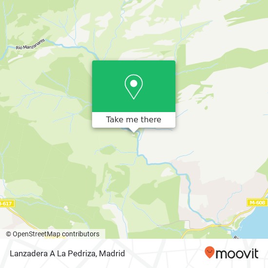 Lanzadera A La Pedriza map