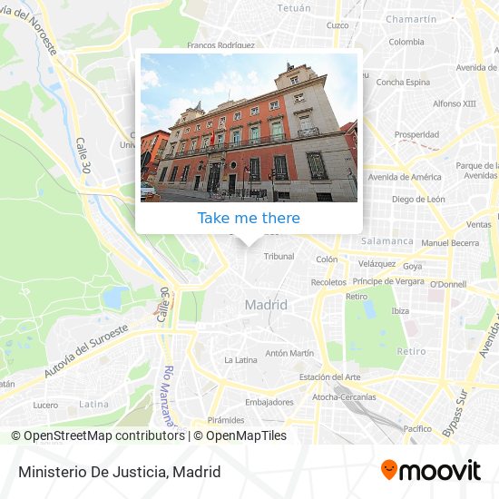 Ministerio De Justicia map