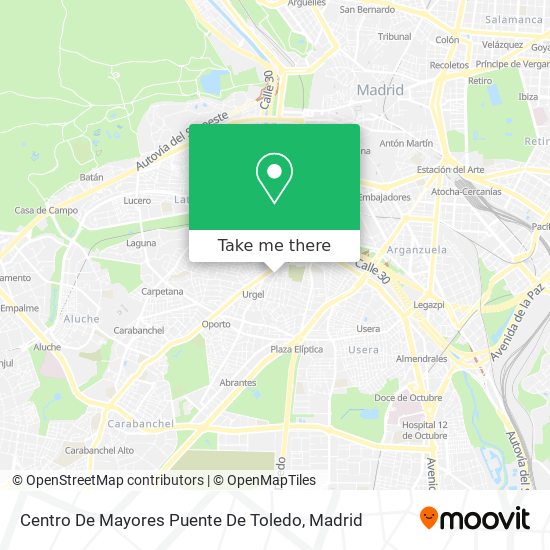 Centro De Mayores Puente De Toledo map