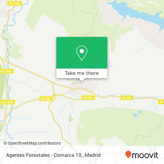 mapa Agentes Forestales - Comarca 10.