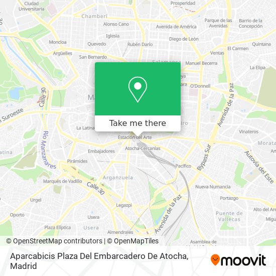 mapa Aparcabicis Plaza Del Embarcadero De Atocha