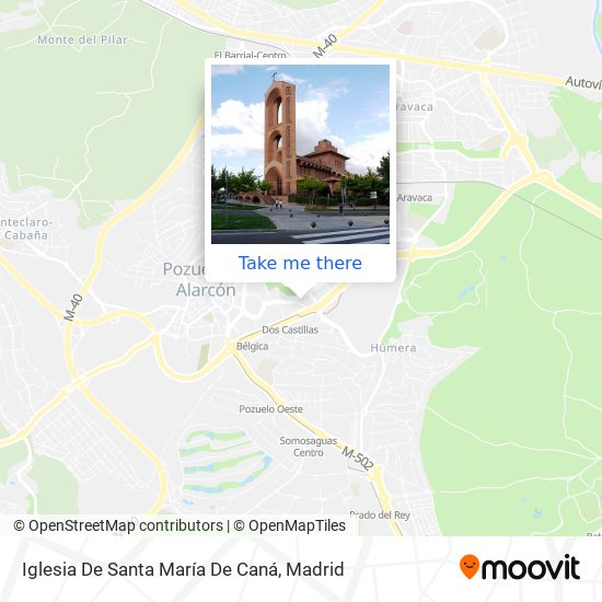 mapa Iglesia De Santa María De Caná