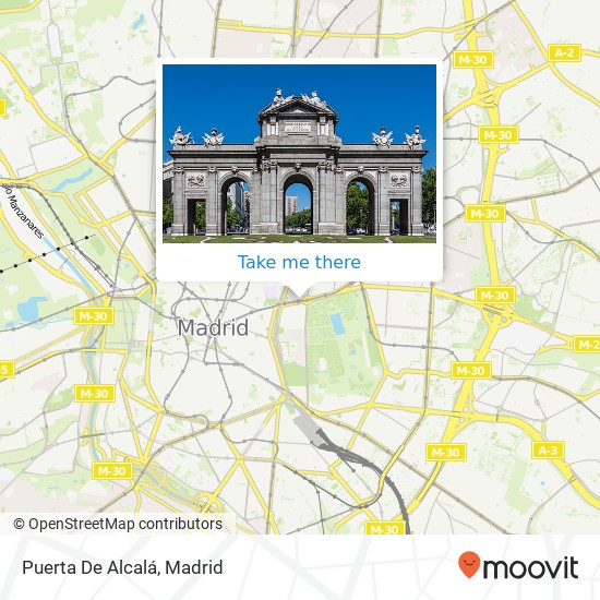 mapa Puerta De Alcalá