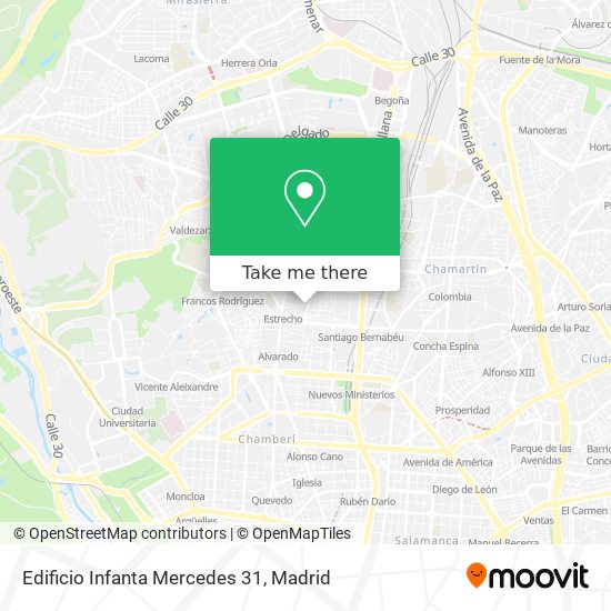 mapa Edificio Infanta Mercedes 31