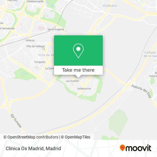 Clínica Os Madrid map