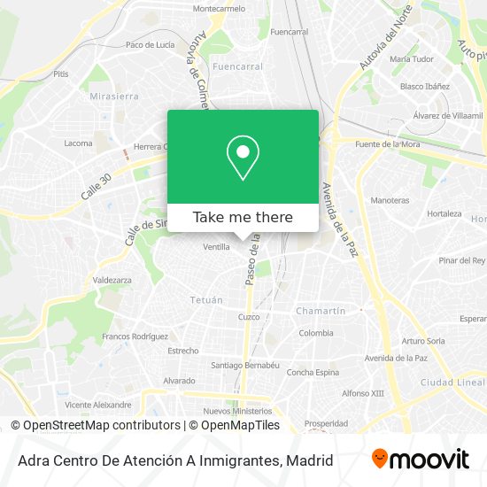 mapa Adra Centro De Atención A Inmigrantes