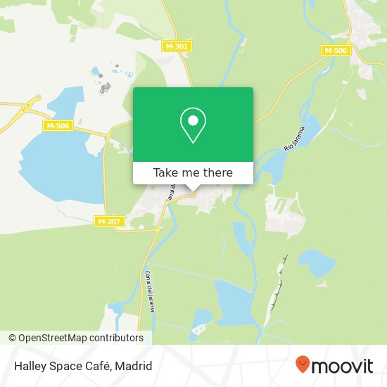 Halley Space Café map