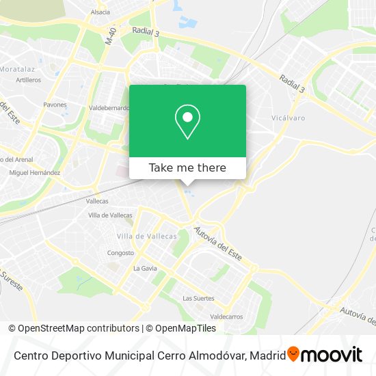 Centro Deportivo Municipal Cerro Almodóvar map