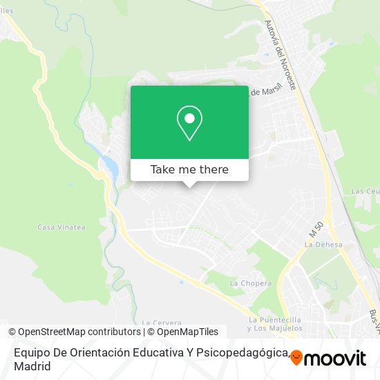 Equipo De Orientación Educativa Y Psicopedagógica map