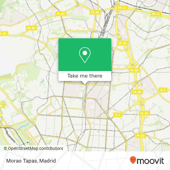 mapa Morao Tapas