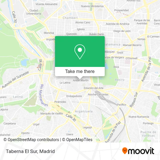 Taberna El Sur map