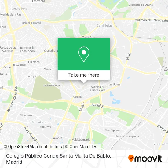 Colegio Público Conde Santa Marta De Babío map