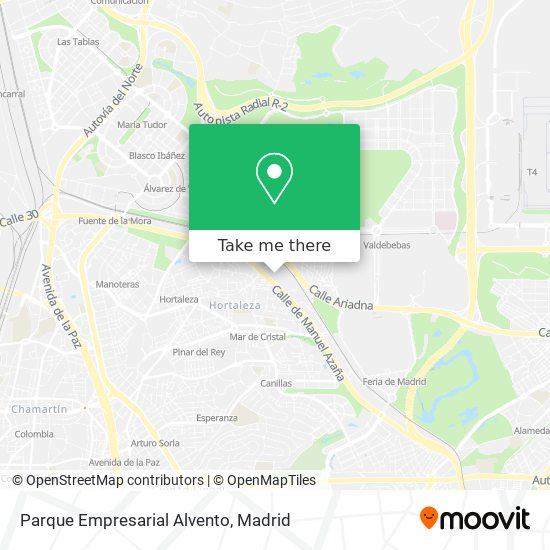 Parque Empresarial Alvento map