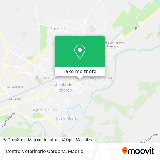 mapa Centro Veterinario Cardona
