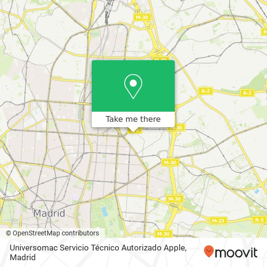 Universomac Servicio Técnico Autorizado Apple map