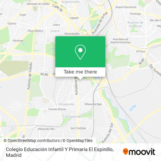 mapa Colegio Educación Infantil Y Primaria El Espinillo
