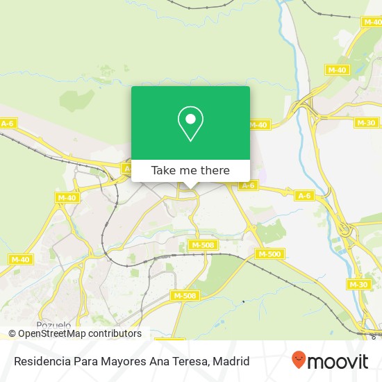 mapa Residencia Para Mayores Ana Teresa