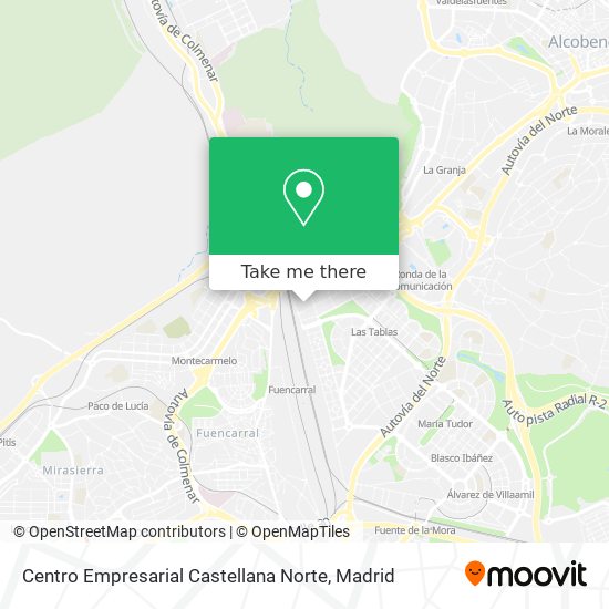 mapa Centro Empresarial Castellana Norte