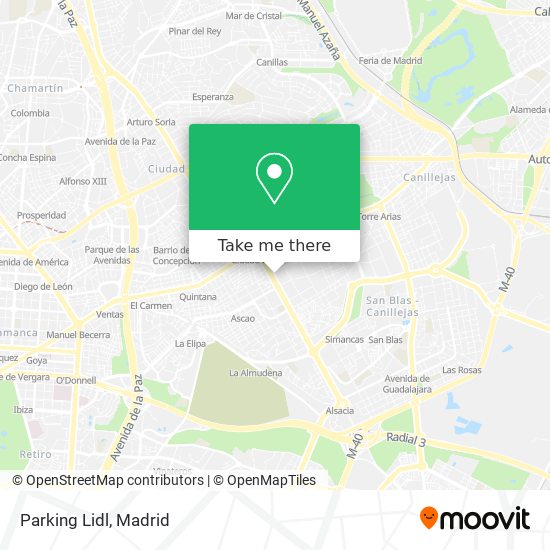 Parking Lidl map