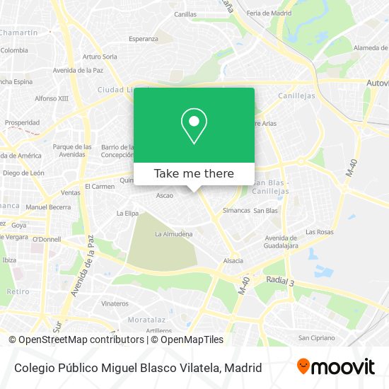 Colegio Público Miguel Blasco Vilatela map