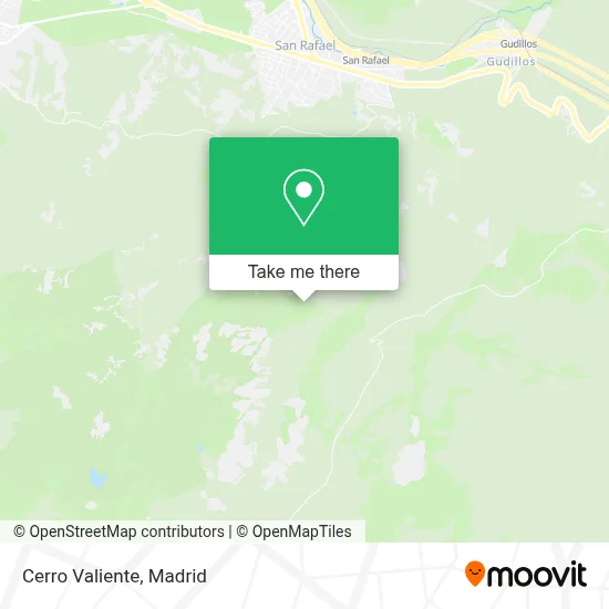 Cerro Valiente map