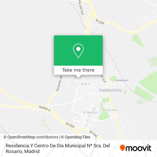 mapa Residencia Y Centro De Día Municipal Nª Sra. Del Rosario