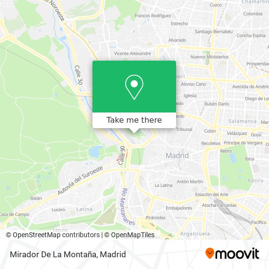 Mirador De La Montaña map