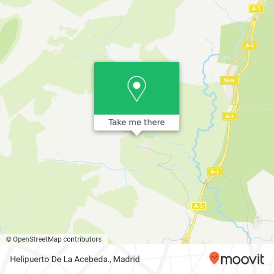 Helipuerto De La Acebeda. map