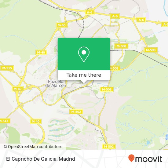 El Capricho De Galicia map