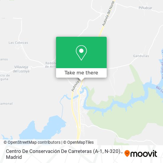 Centro De Conservación De Carreteras (A-1, N-320). map