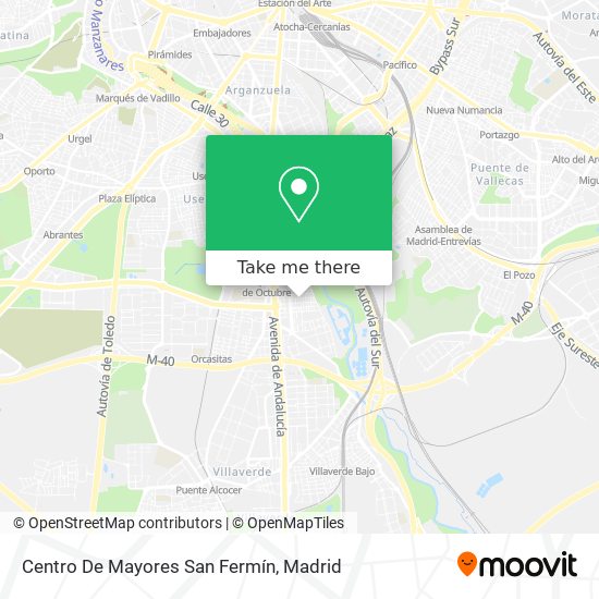Centro De Mayores San Fermín map