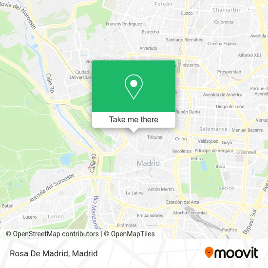 Rosa De Madrid map