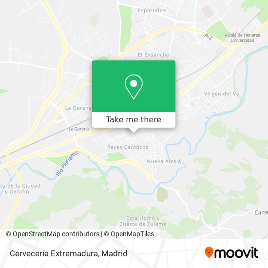 Cervecería Extremadura map