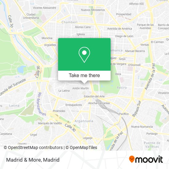 Madrid & More map