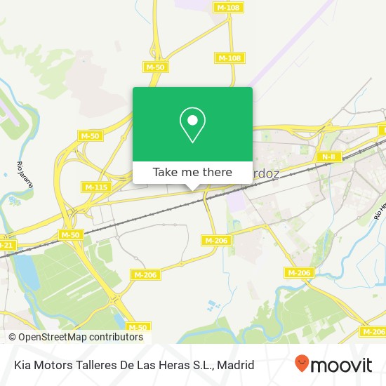 mapa Kia Motors Talleres De Las Heras S.L.