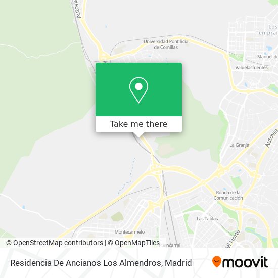 Residencia De Ancianos Los Almendros map