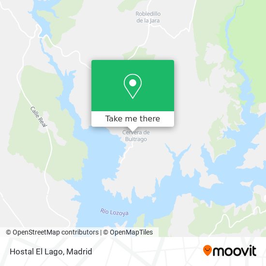 Hostal El Lago map
