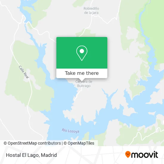 Hostal El Lago map