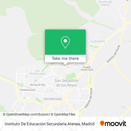 mapa Instituto De Educación Secundaria Atenea