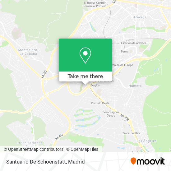 mapa Santuario De Schoenstatt