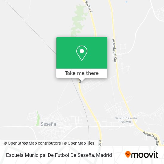 mapa Escuela Municipal De Futbol De Seseña